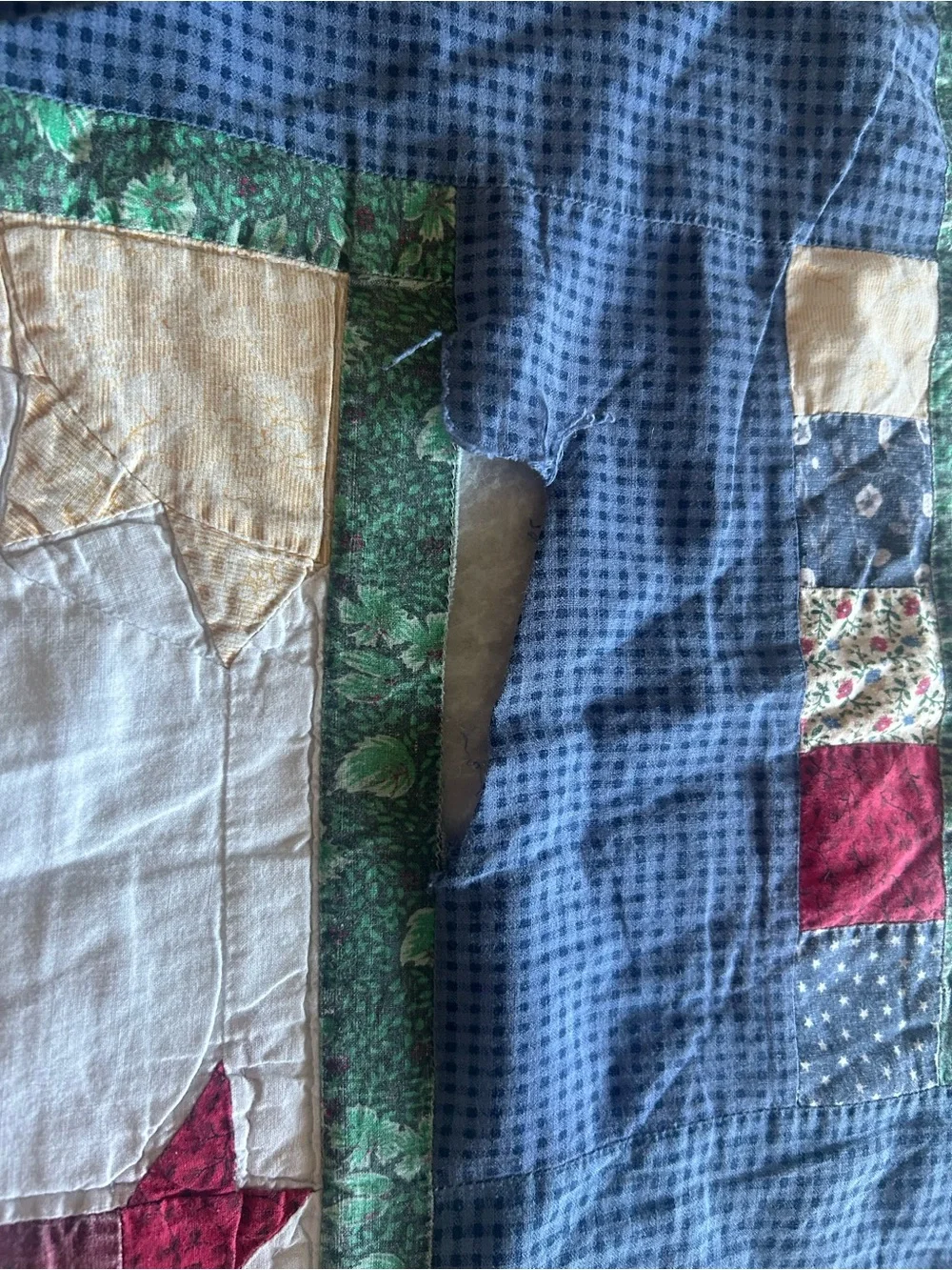 Cottage Core Country Americana Birdhouse Barn Patchwork Quilt